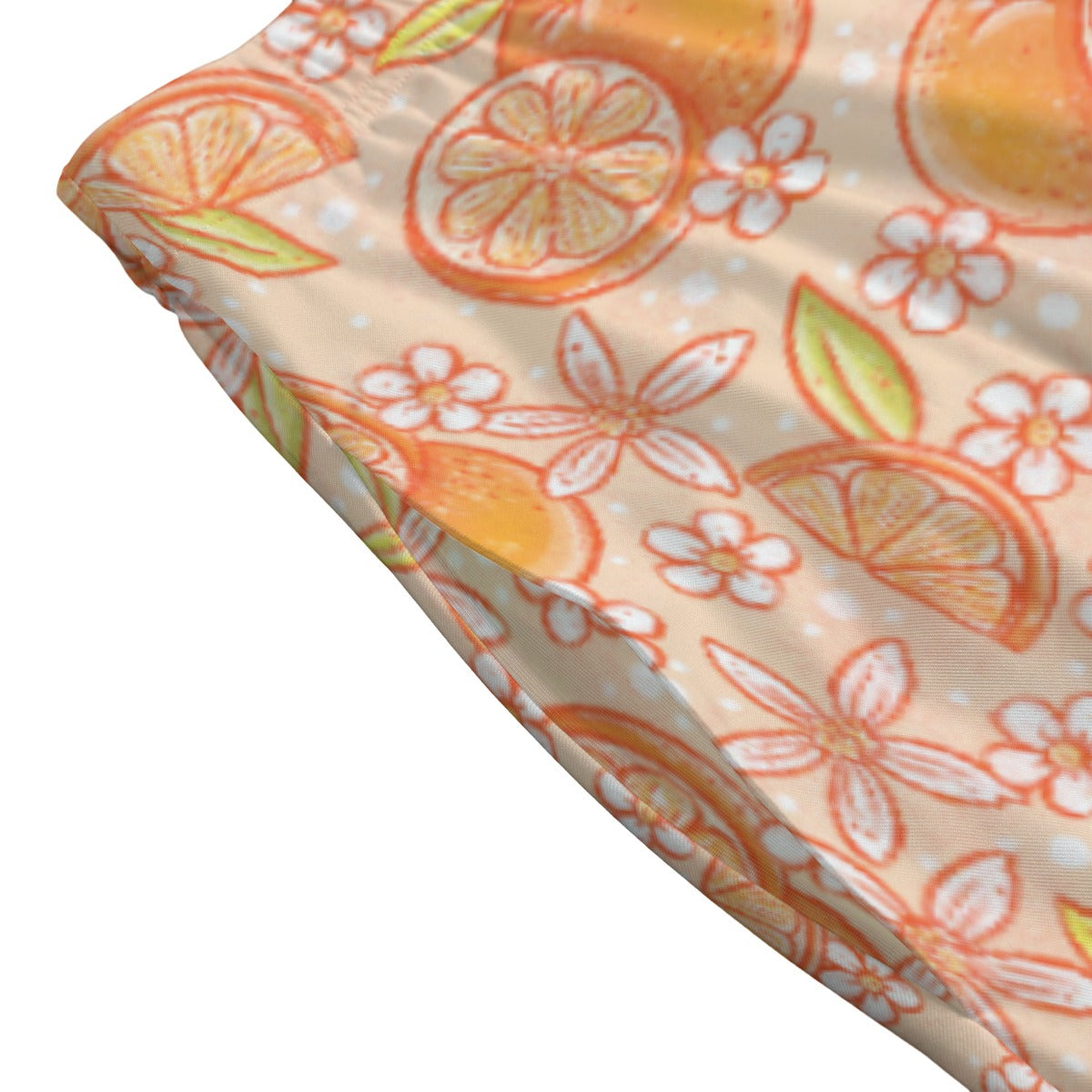 Summer Fruits - Oranges - Women's Pocket Midi Skirt