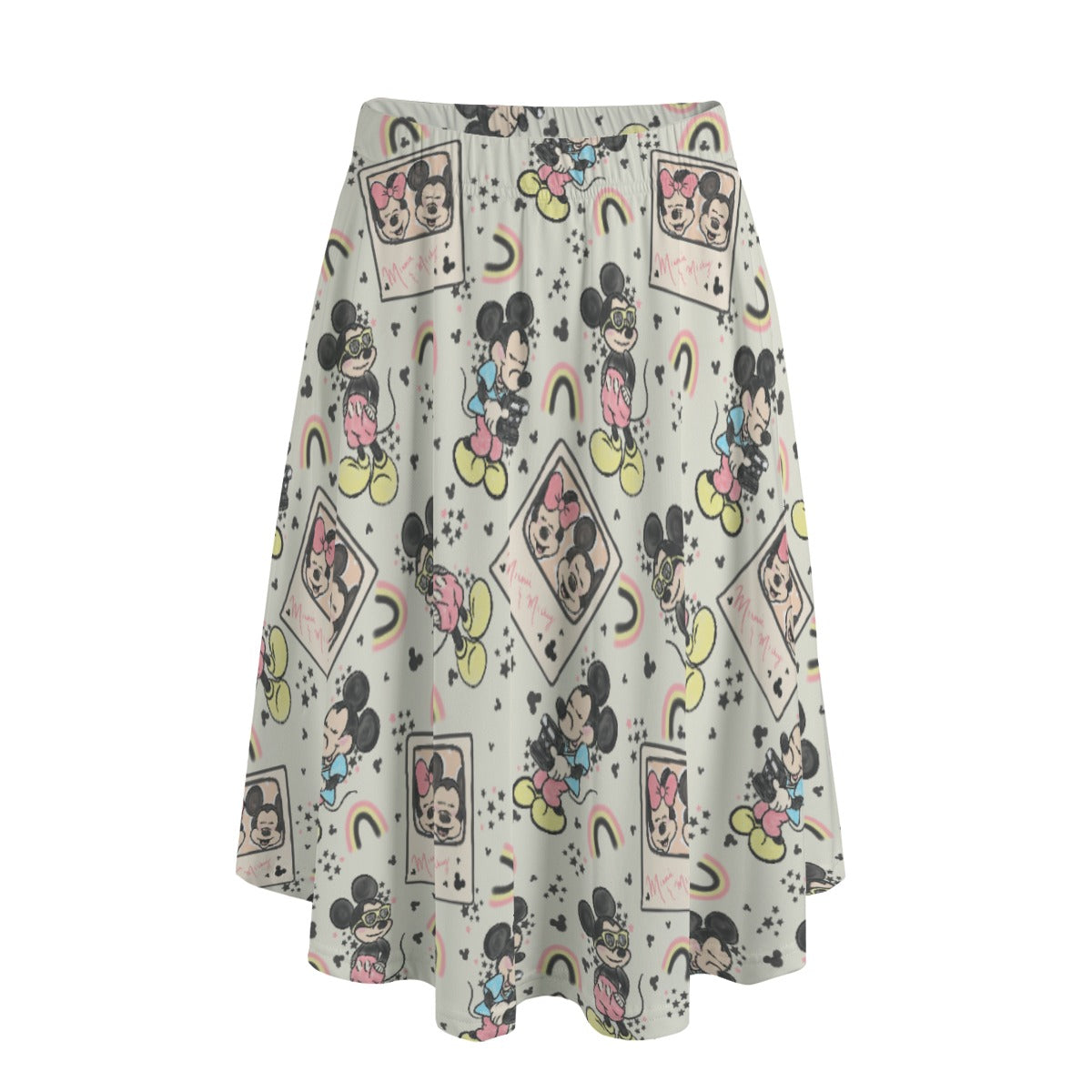 Retro Camera Mouse - Women's Pocket Midi Skirt