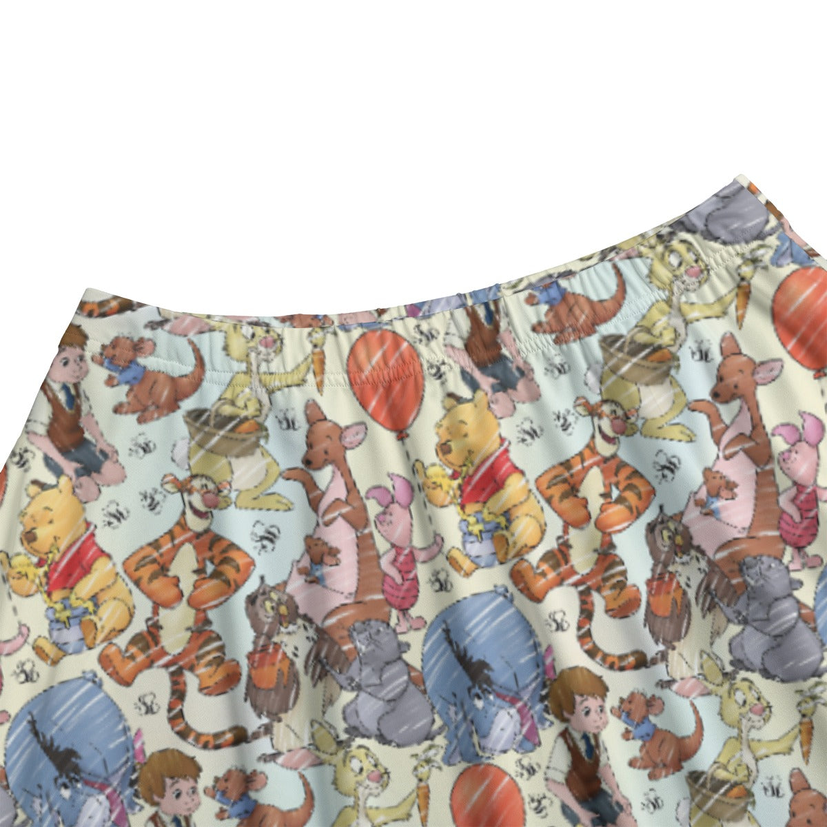 Woodland Friends Sketch - Women's Pocket Midi Skirt