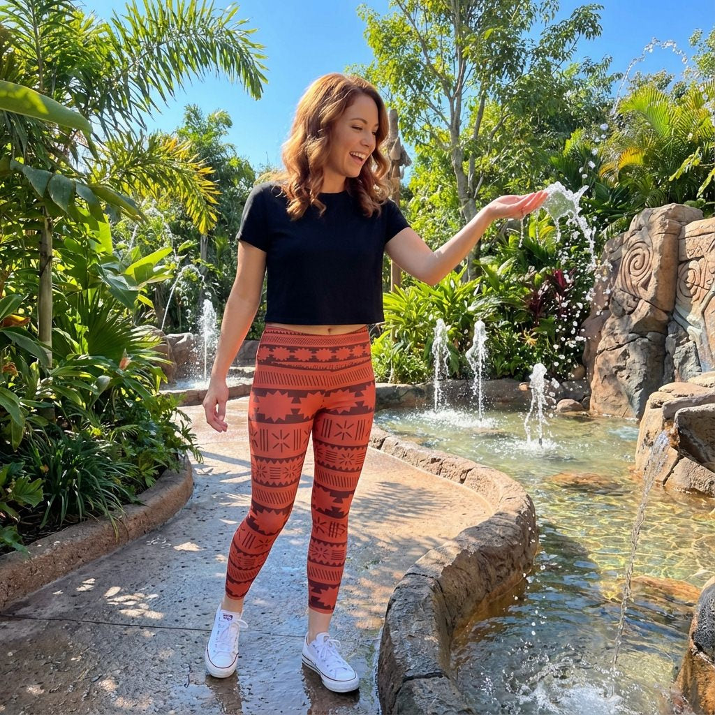Island Tribal Patterns - Women's Yoga Leggings