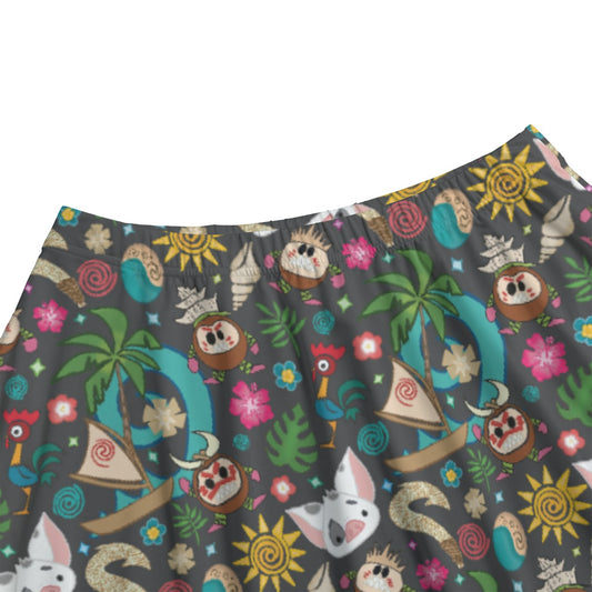Polynesian Princess Icons - Women's Pocket Midi Skirt