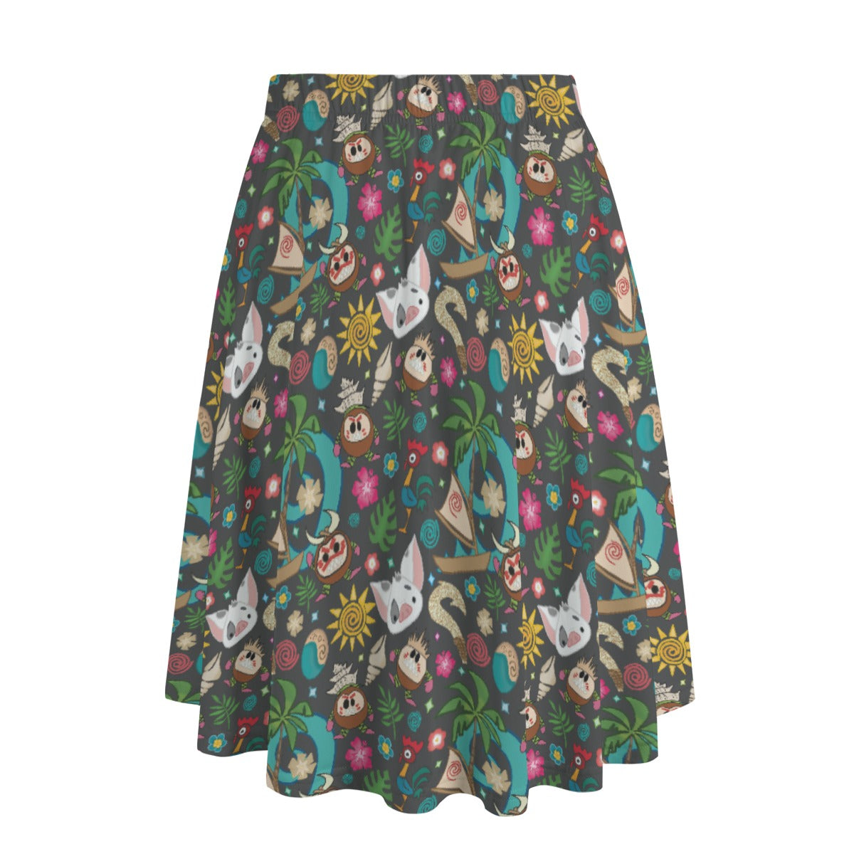 Polynesian Princess Icons - Women's Pocket Midi Skirt