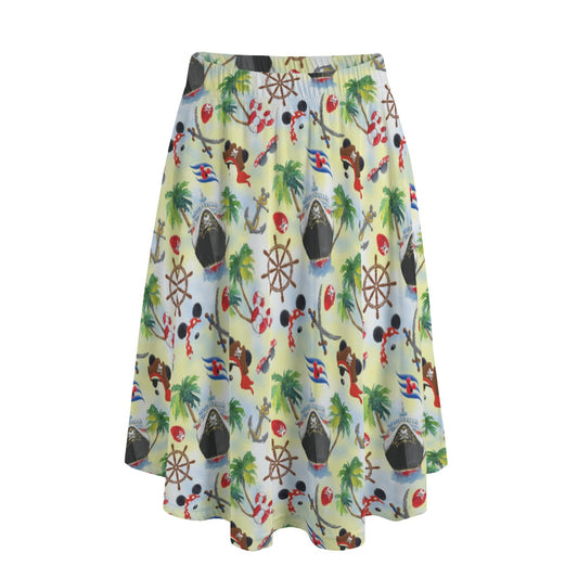 Pirate Night Cruise - Women's Pocket Midi Skirt