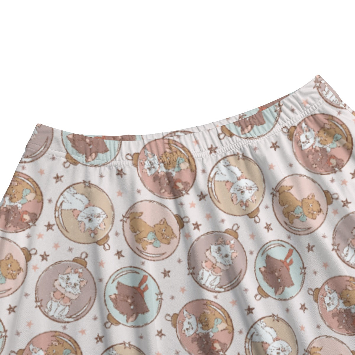 Festive Feline Baubles - Women's Pocket Midi Skirt