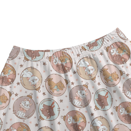 Festive Feline Baubles - Women's Pocket Midi Skirt