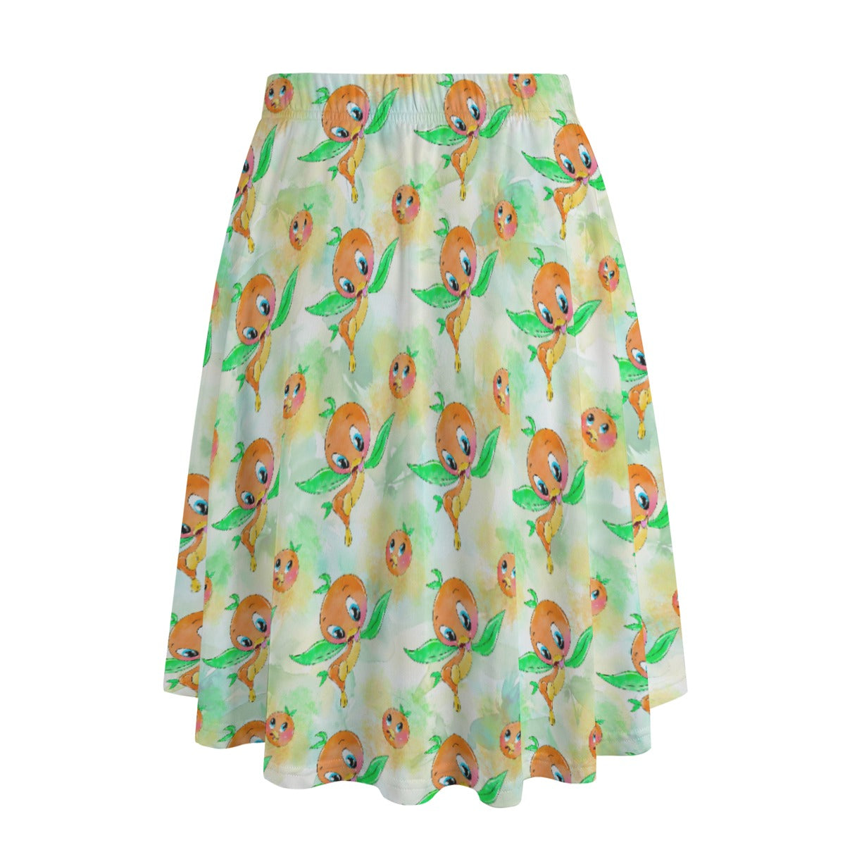 Sunny Citrus Thoughts - Women's Pocket Midi Skirt