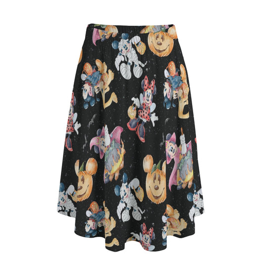 Mouse Friends Halloween Costumes - Women's Pocket Midi Skirt