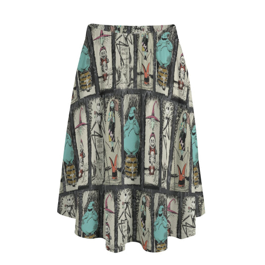 Stretching Haunted Nightmare - Women's Pocket Midi Skirt