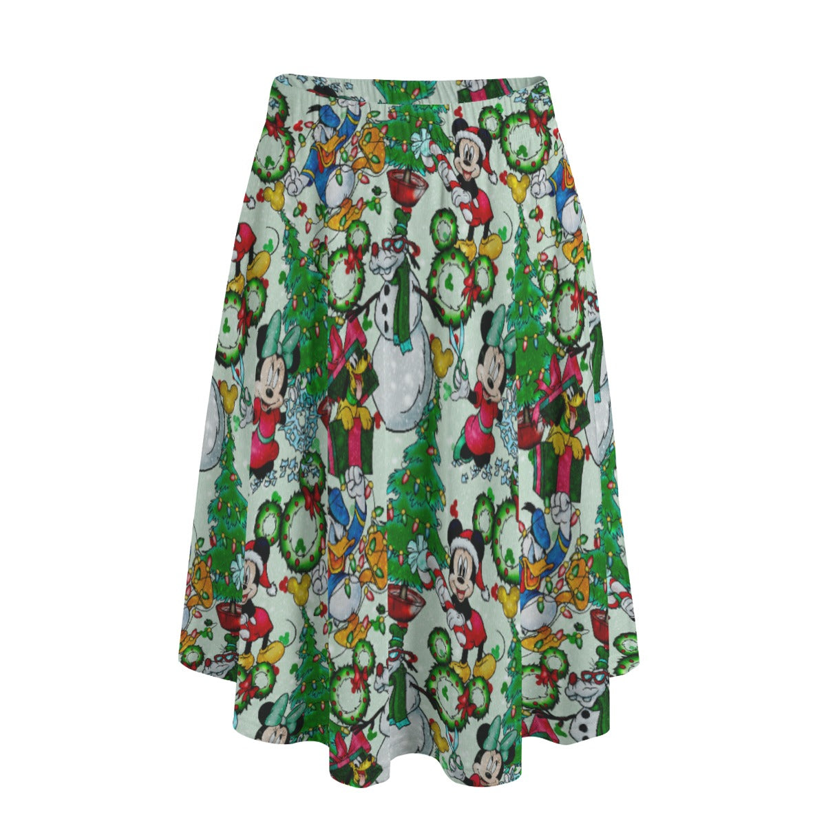 Mouse Friends Christmas Decorations - Women's Pocket Midi Skirt