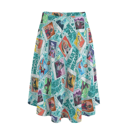 Heartbreaker Villaintine - Women's Pocket Midi Skirt