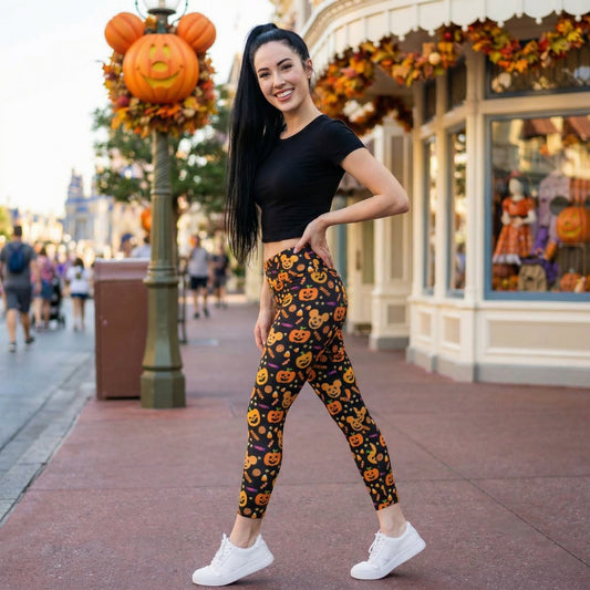 Cheerful Pumpkin Mouse Halloween