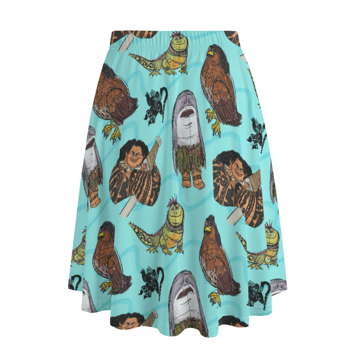 Shapeshifting Island Hero - Women's Pocket Midi Skirt