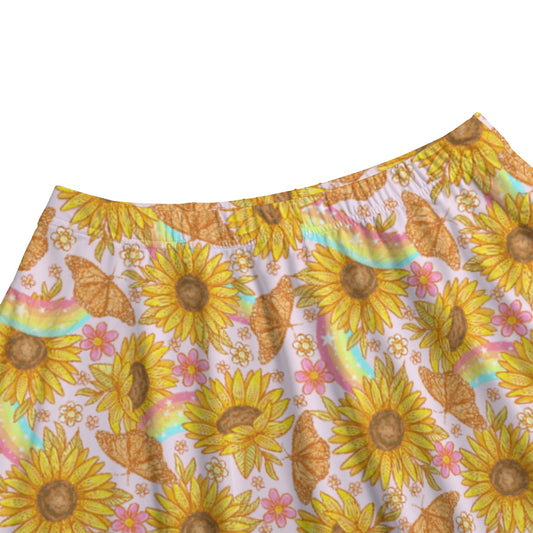 Sunflower Dreams - Women's Pocket Midi Skirt