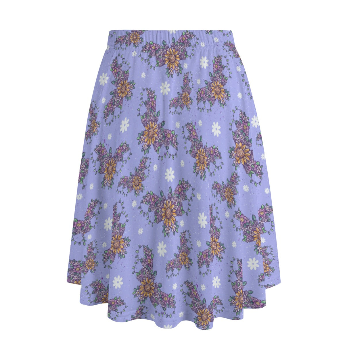 Blooming Bats - Women's Pocket Midi Skirt
