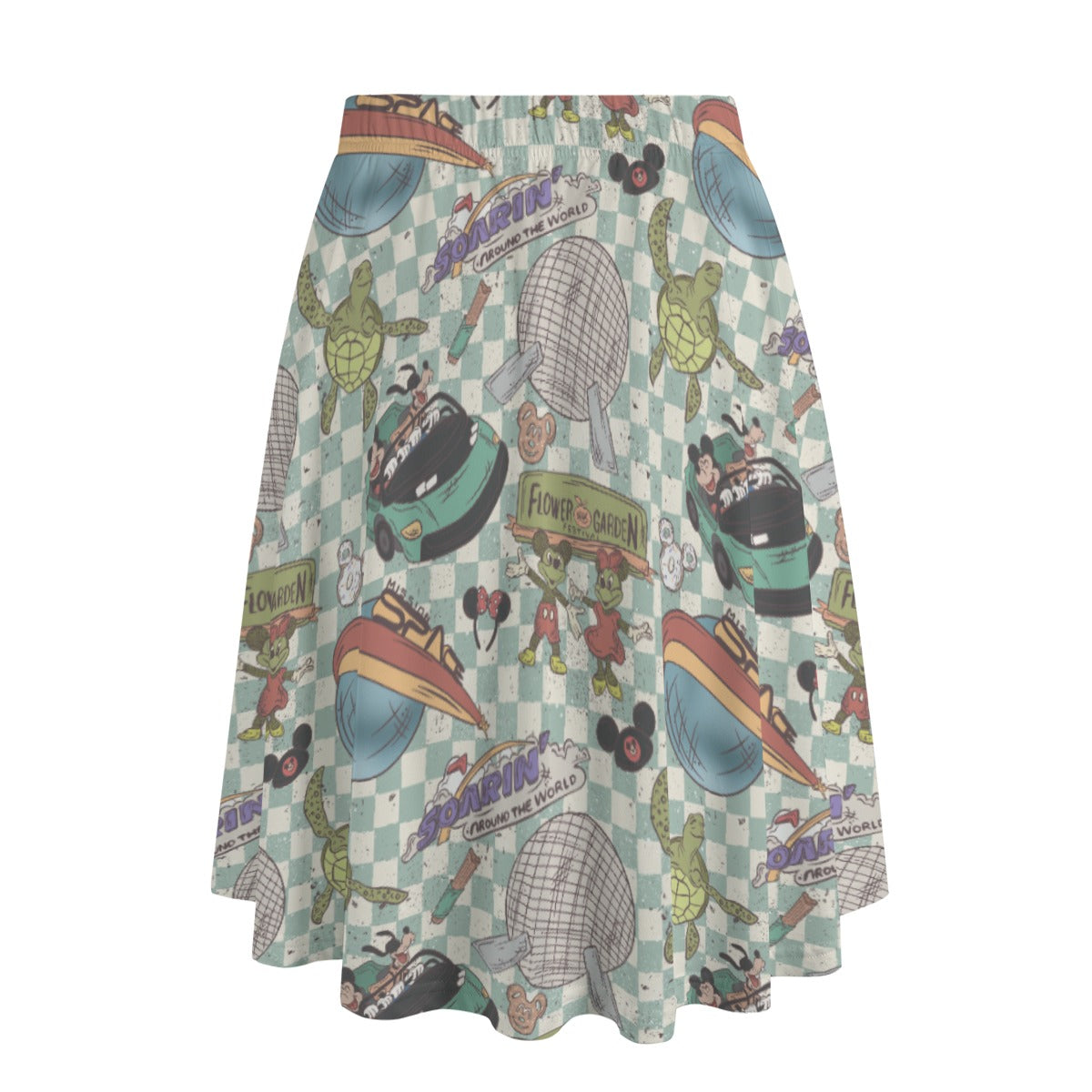 Hand Drawn EC - Women's Pocket Midi Skirt