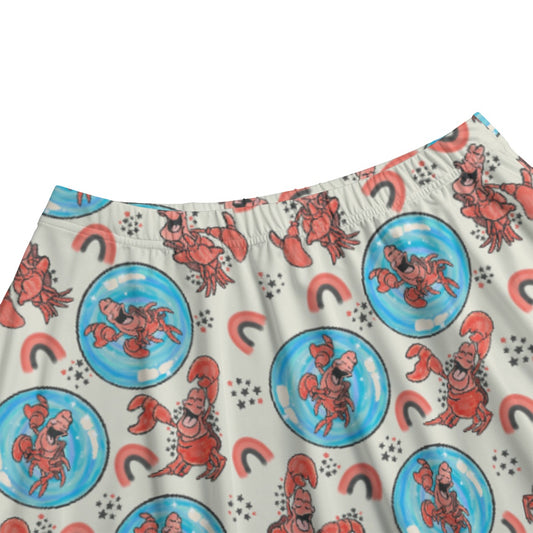 Joyful Crab by the Sea - Women's Pocket Midi Skirt