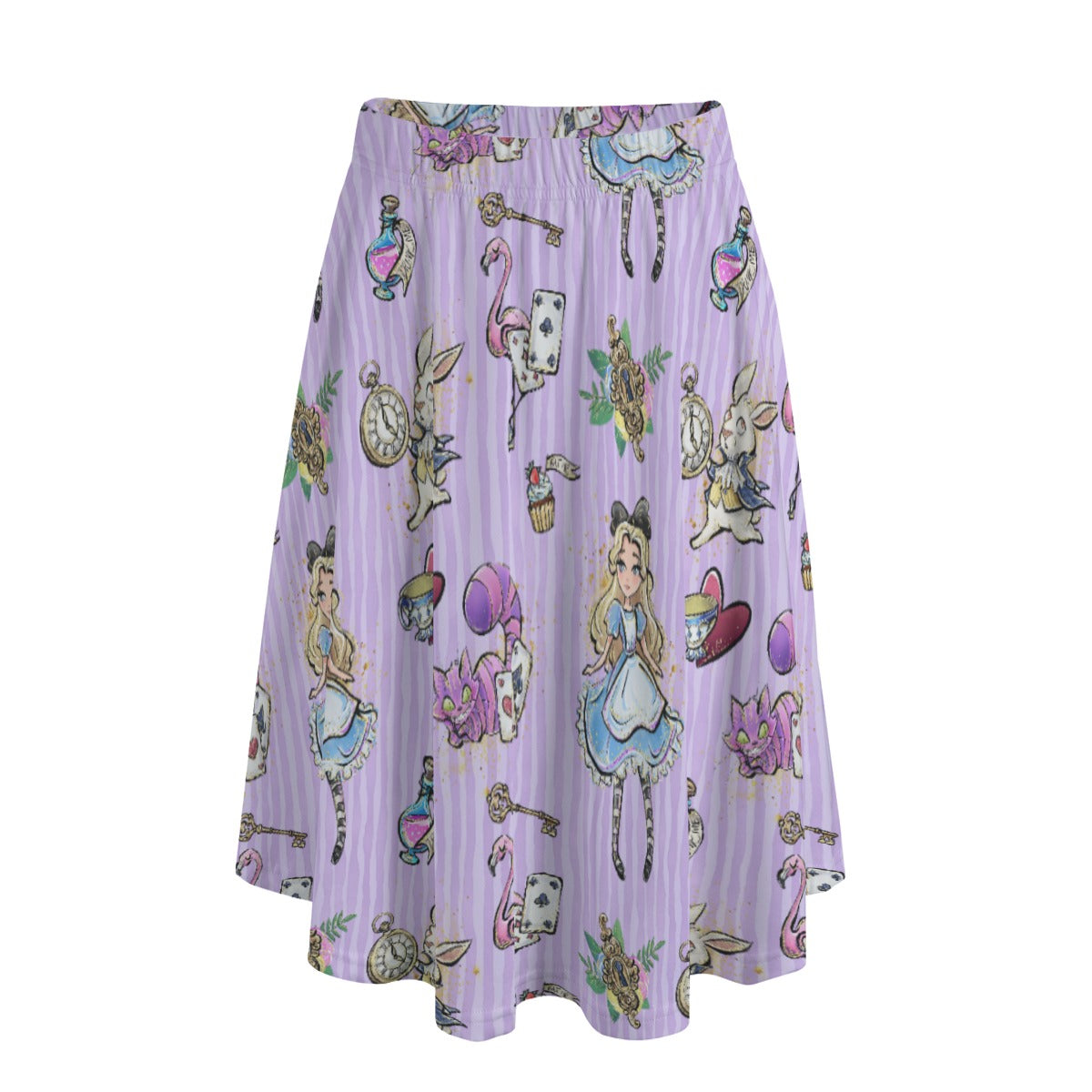 Whimsical Curious Adventure - Women's Pocket Midi Skirt