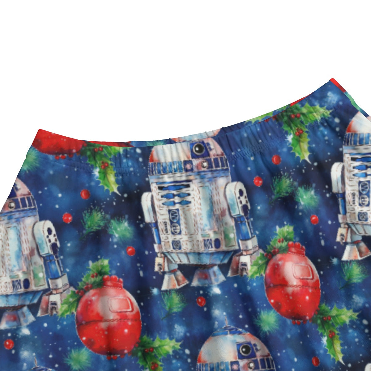 Little Blue Christmas Droid - Women's Pocket Midi Skirt