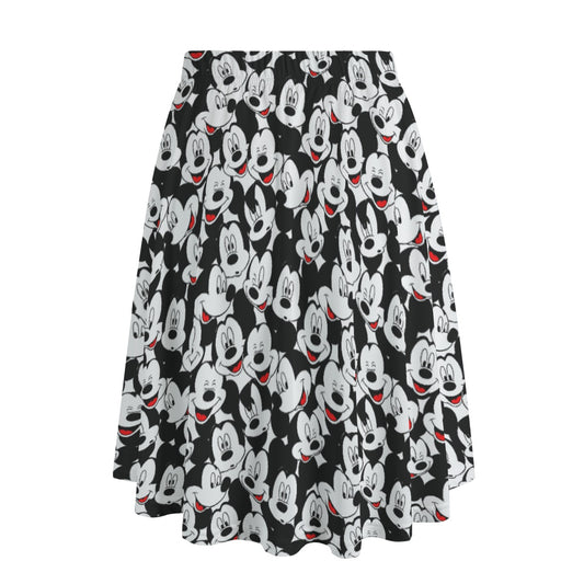 Many Faces of Classic Mouse - Women's Pocket Midi Skirt