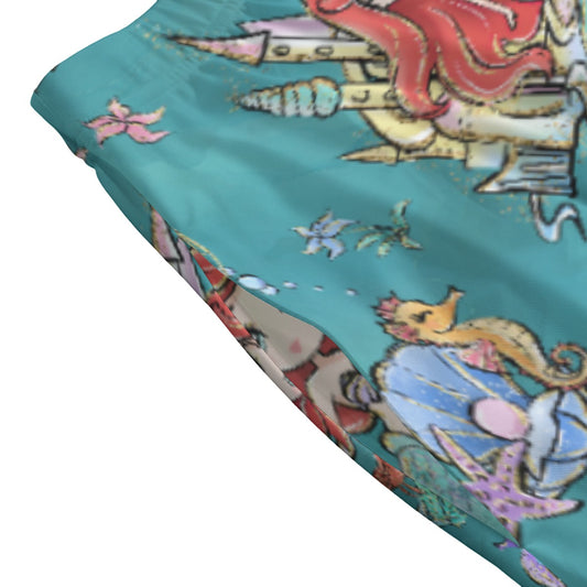 Whimsical Ocean Princess - Women's Pocket Midi Skirt