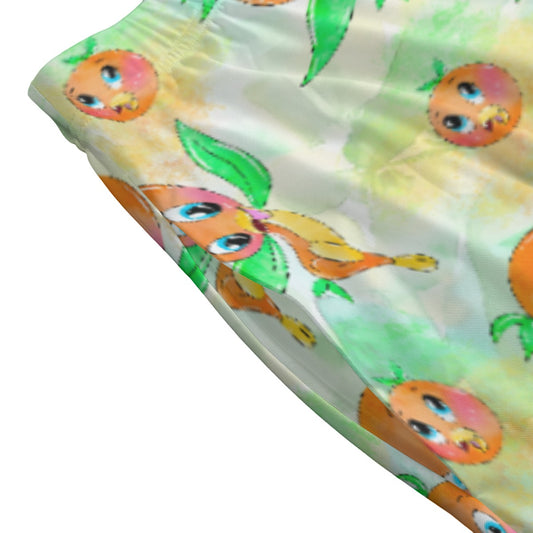 Sunny Citrus Thoughts - Women's Pocket Midi Skirt