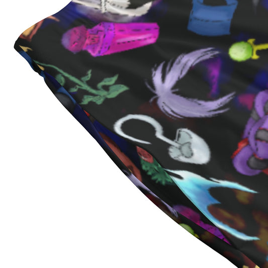 Villainous Icons Collage - Women's Pocket Midi Skirt