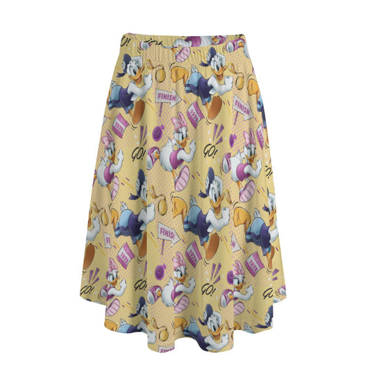 Feisty Marathon Match-Up - Women's Pocket Midi Skirt
