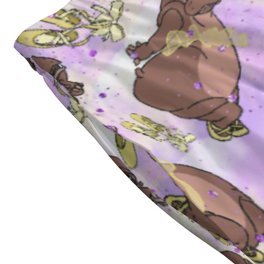 Ballerina Hippos - Women's Pocket Midi Skirt