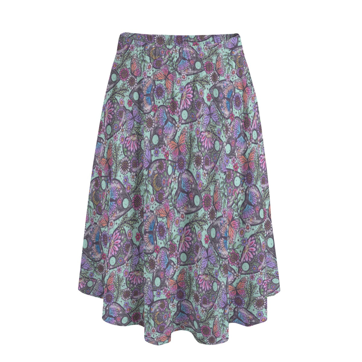 Butterfly Planchettes - Women's Pocket Midi Skirt