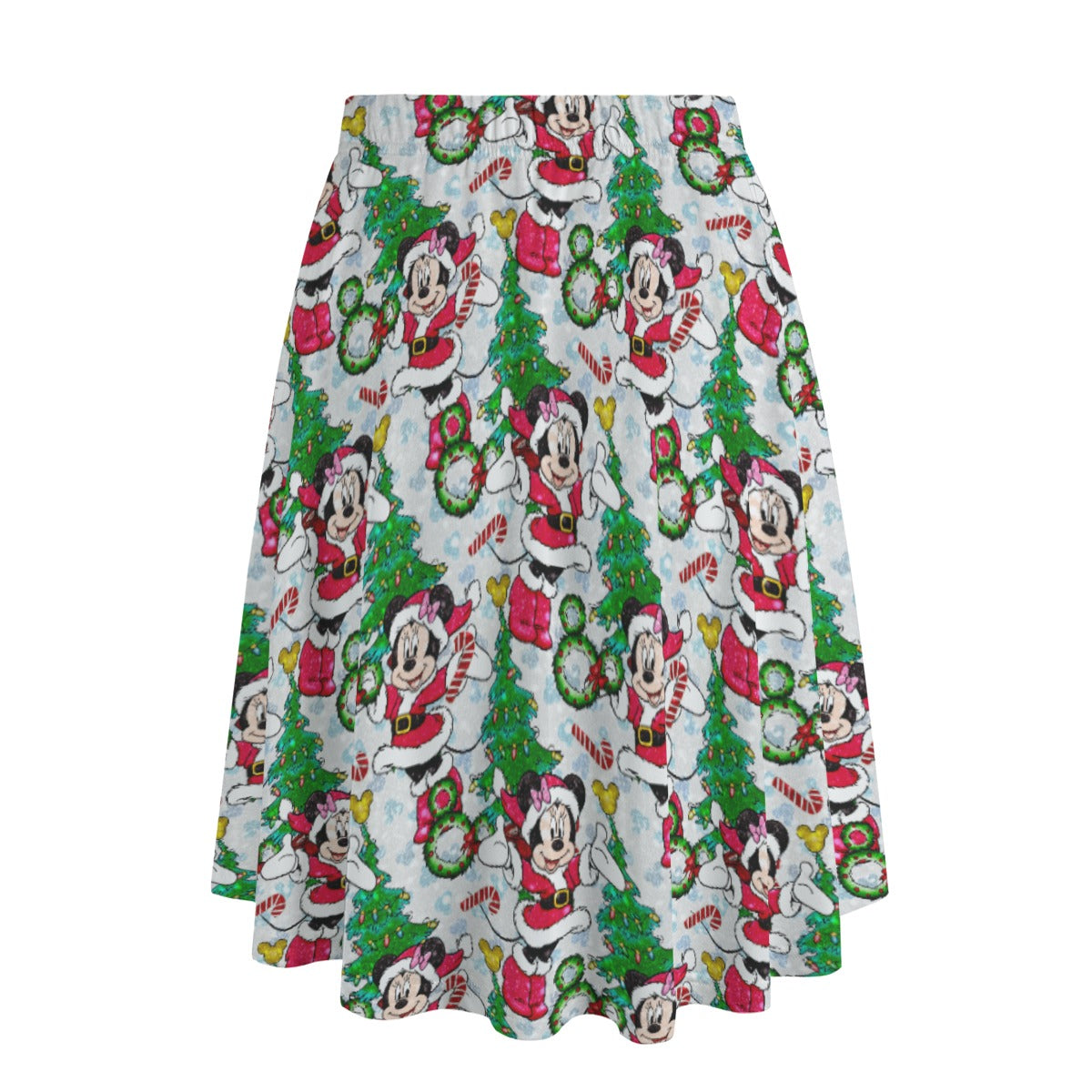 Santa Mouse with Sparkle - Women's Pocket Midi Skirt