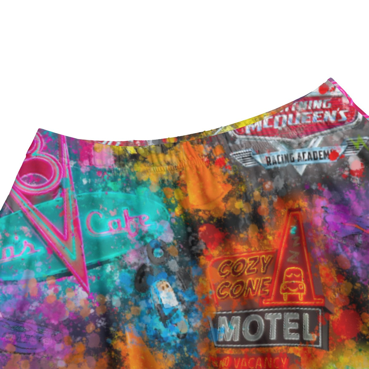 Watercolor Racing Adventure - Women's Pocket Midi Skirt