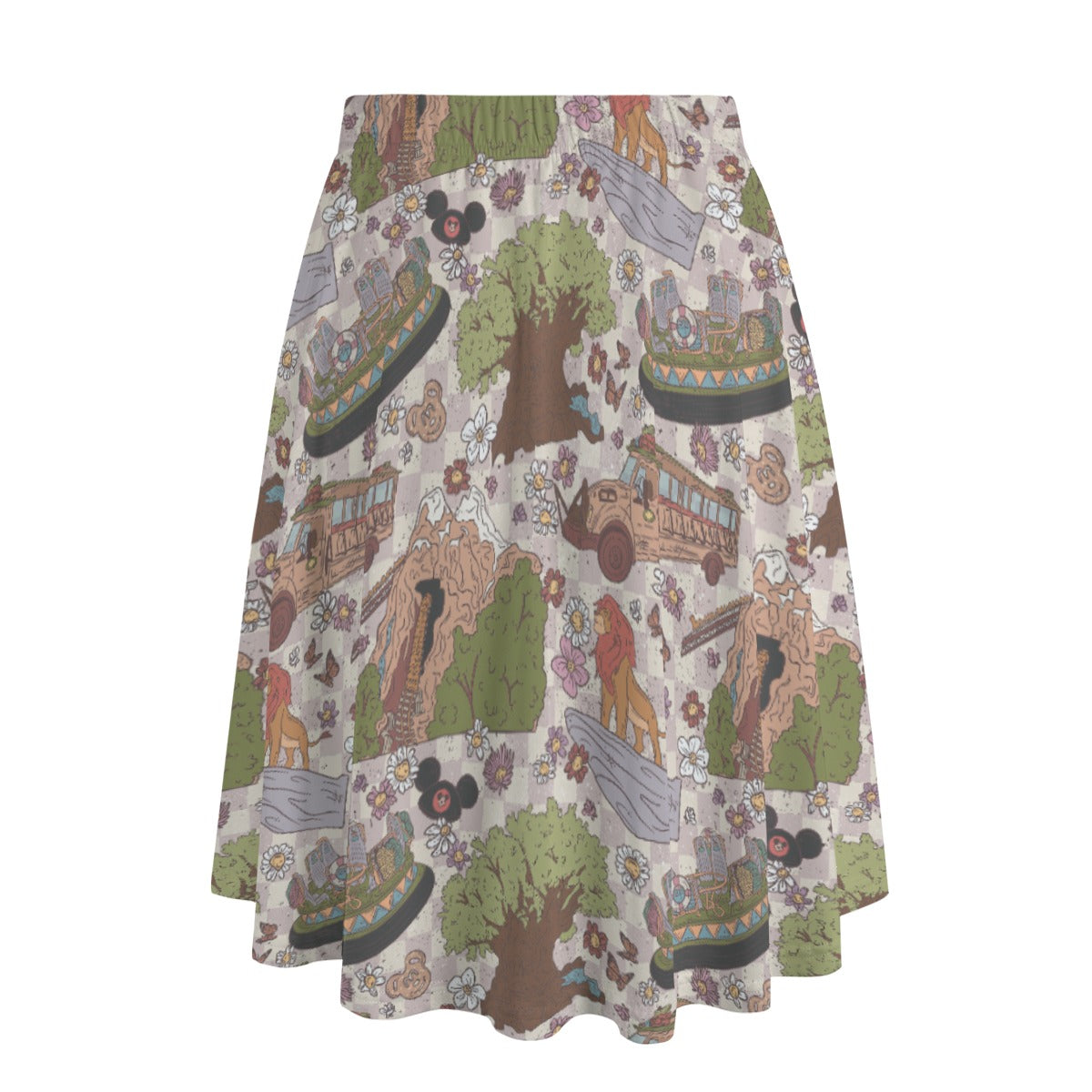 Hand Drawn AK - Women's Pocket Midi Skirt