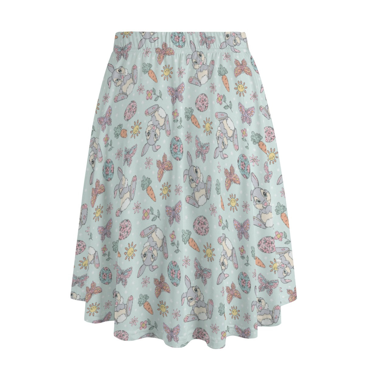 Springtime Bunny Cheer - Women's Pocket Midi Skirt