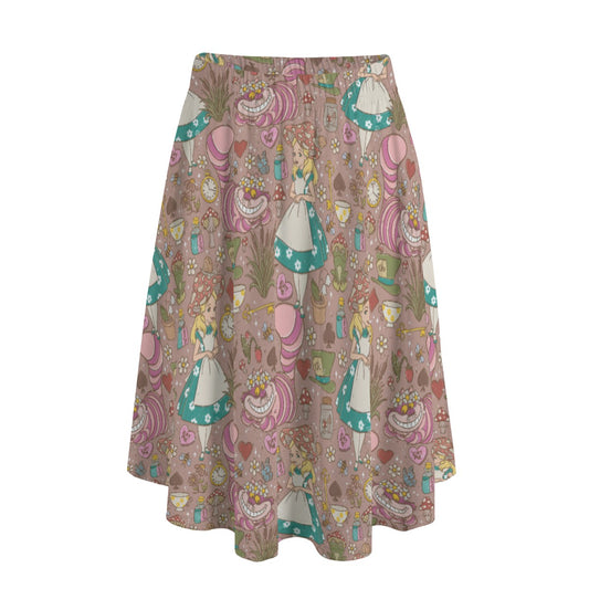 Whimsical Wonderland Cottagecore - Women's Pocket Midi Skirt
