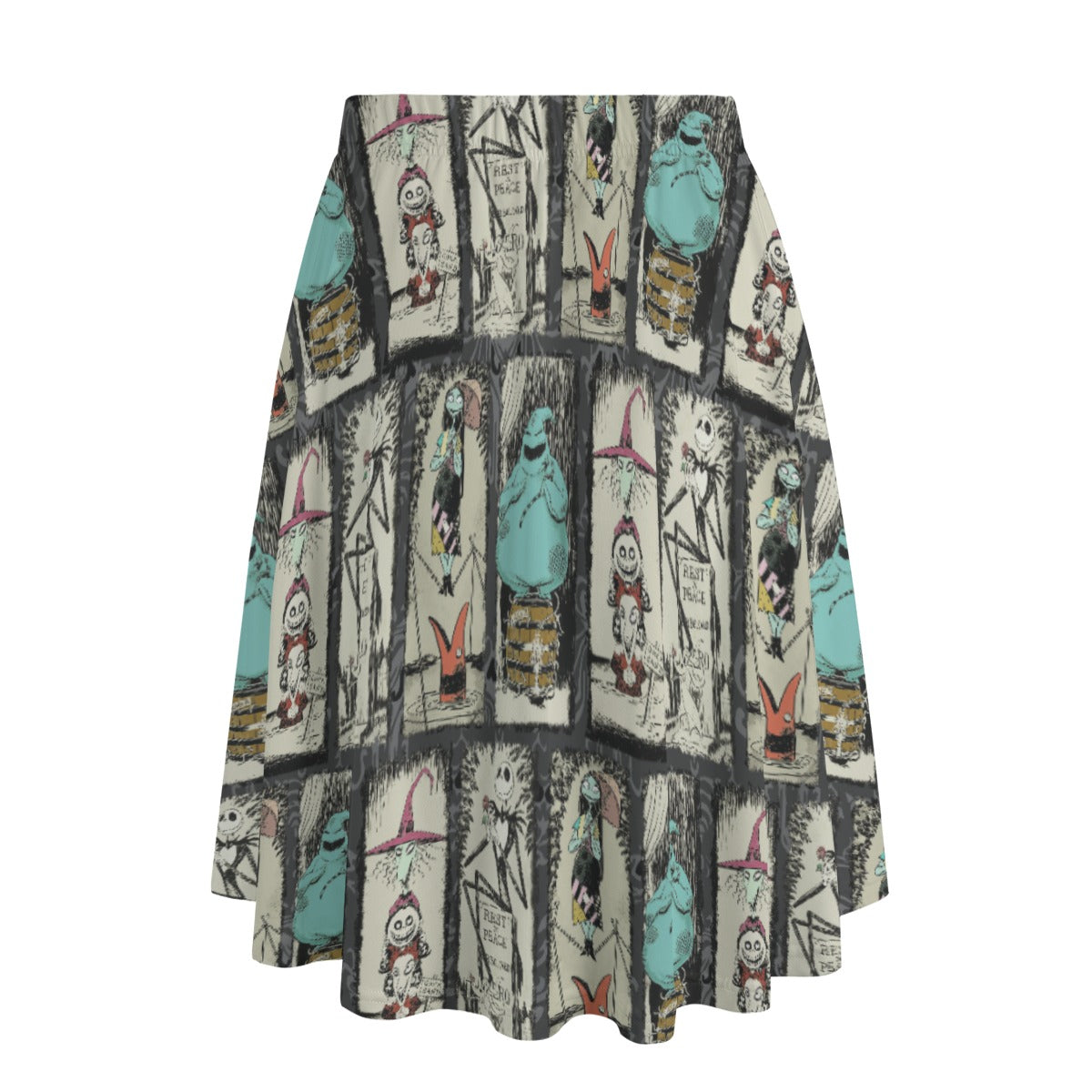 Stretching Haunted Nightmare - Women's Pocket Midi Skirt