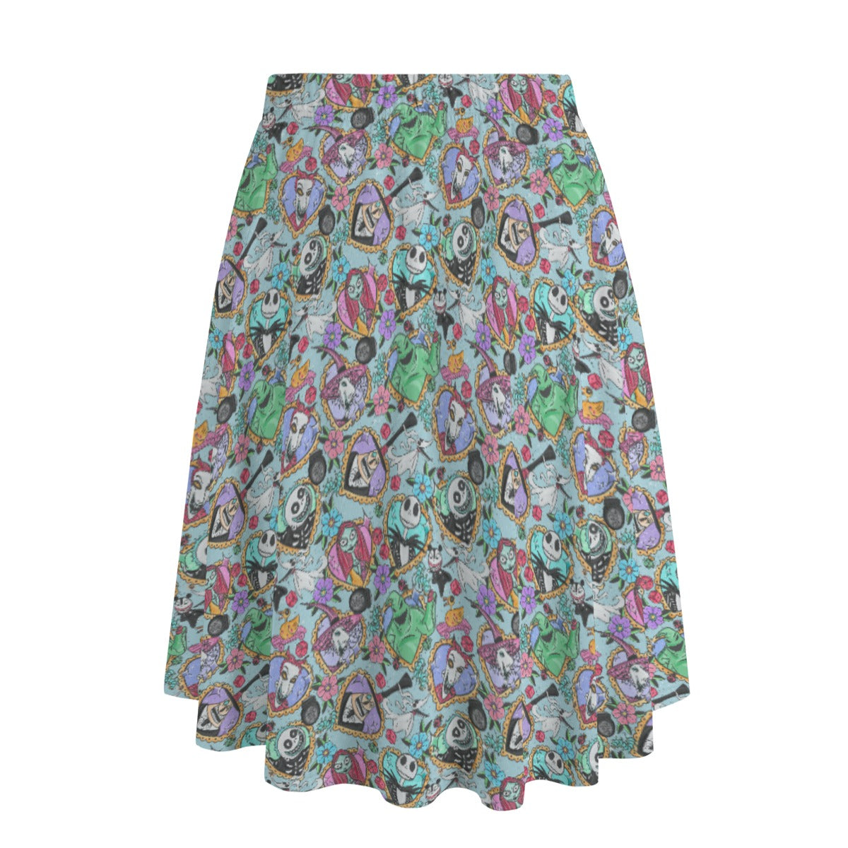 Tattoo Hearts Spooky Crew - Women's Pocket Midi Skirt