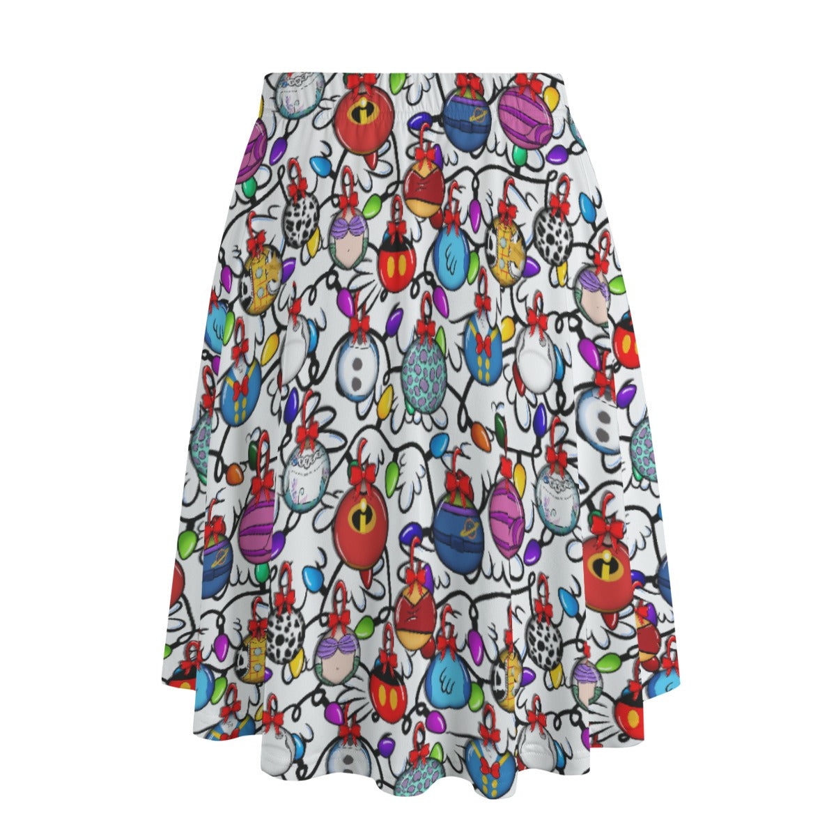 Sketched Snowman St. Patrick’s Day - Women's Pocket Midi Skirt