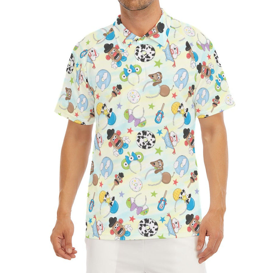 Playful Toy Style Icons - Men's Polo Shirt