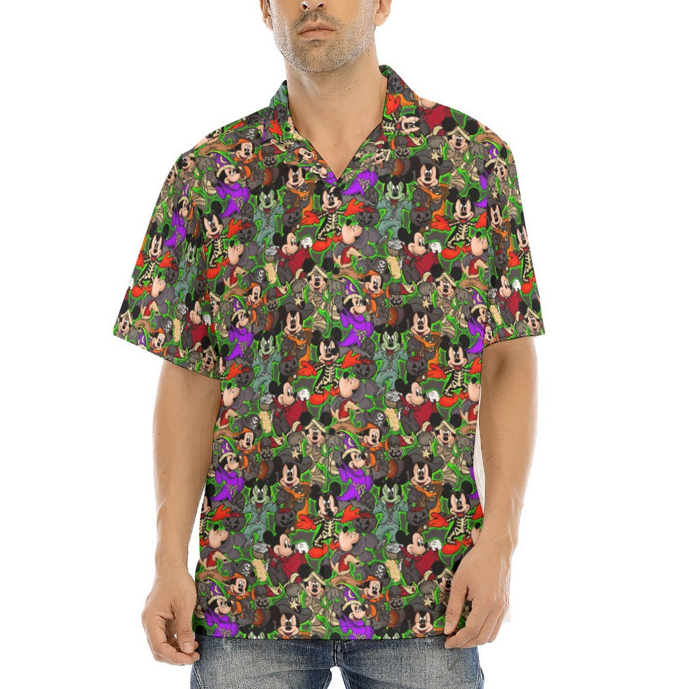 Halloween Costume Mashup - Men's Hawaiian Button Up Shirt