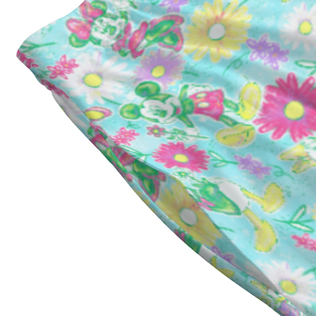 Neon Spring Floral Friends - Women's Pocket Midi Skirt