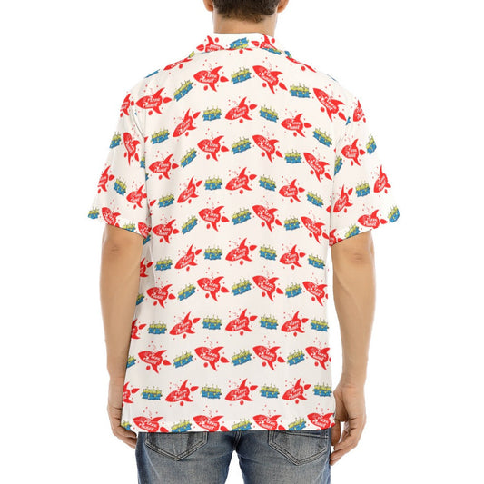 Galactic Rocket Party - Men's Hawaiian Button Up Shirt