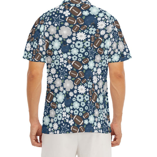Blue Star Blooms - Men's Polo Shirt