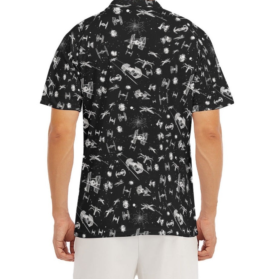 Epic Space Battle Ships - Men's Polo Shirt