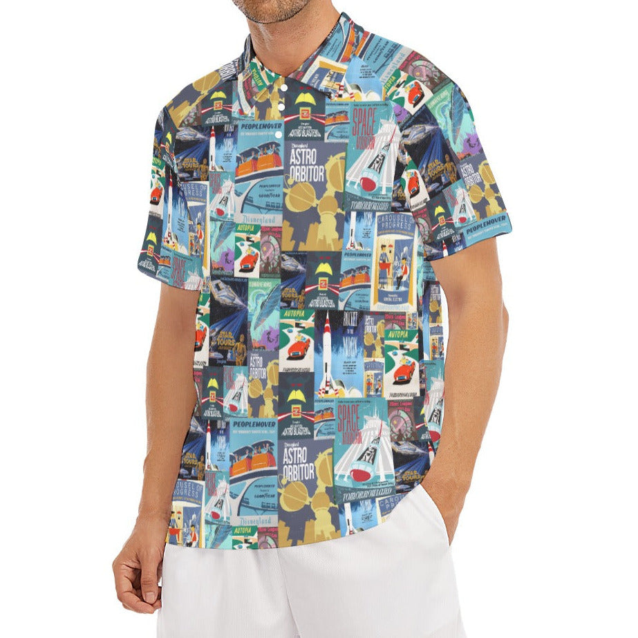 Vintage Tomorrow Ride Posters - Men's Polo Shirt