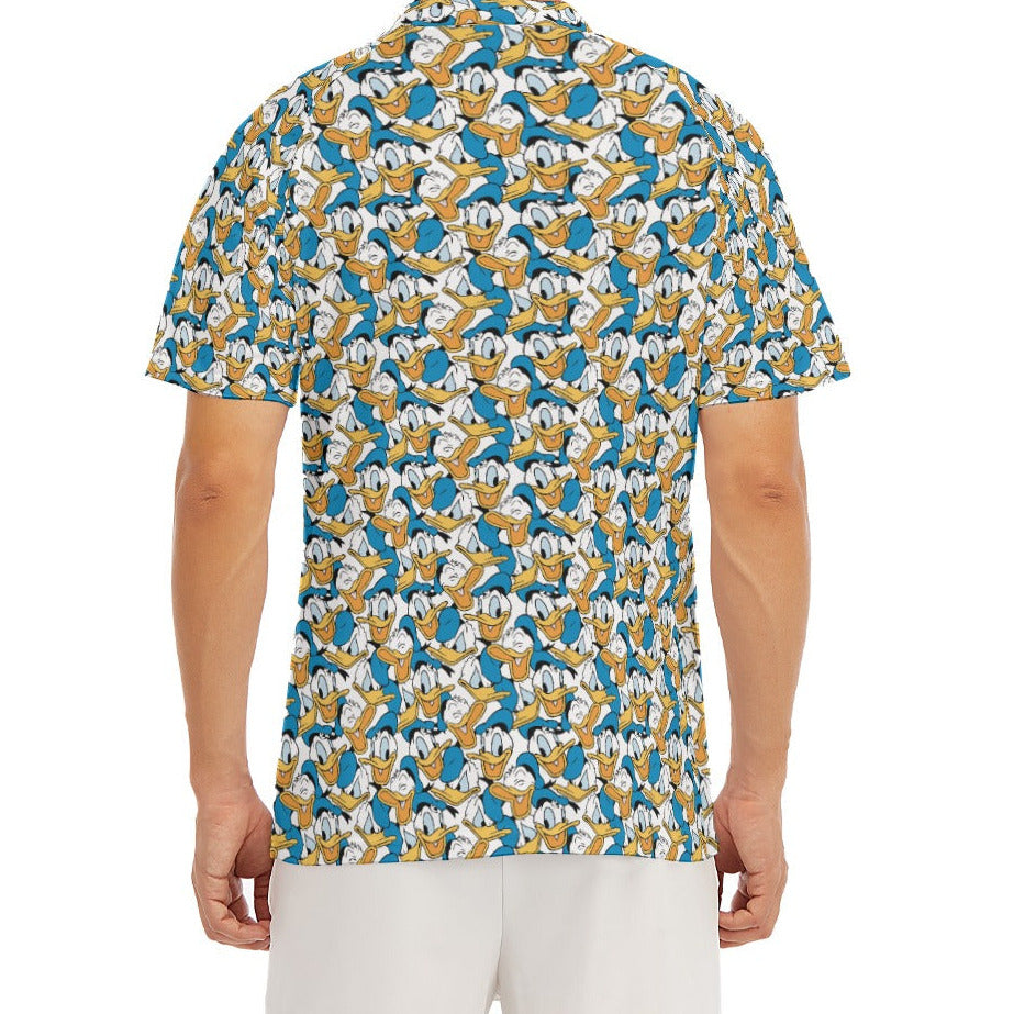 Many Faces of Feisty Duck - Men's Polo Shirt