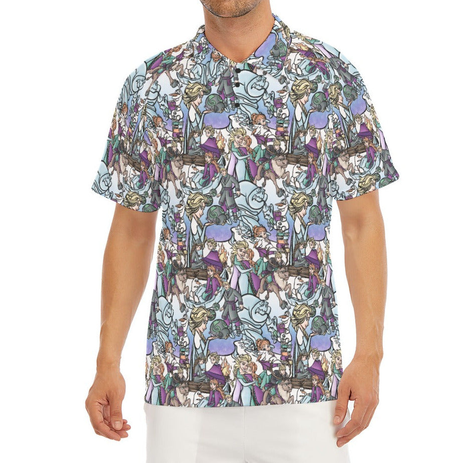 Enchanted Winter Journey - Men's Polo Shirt