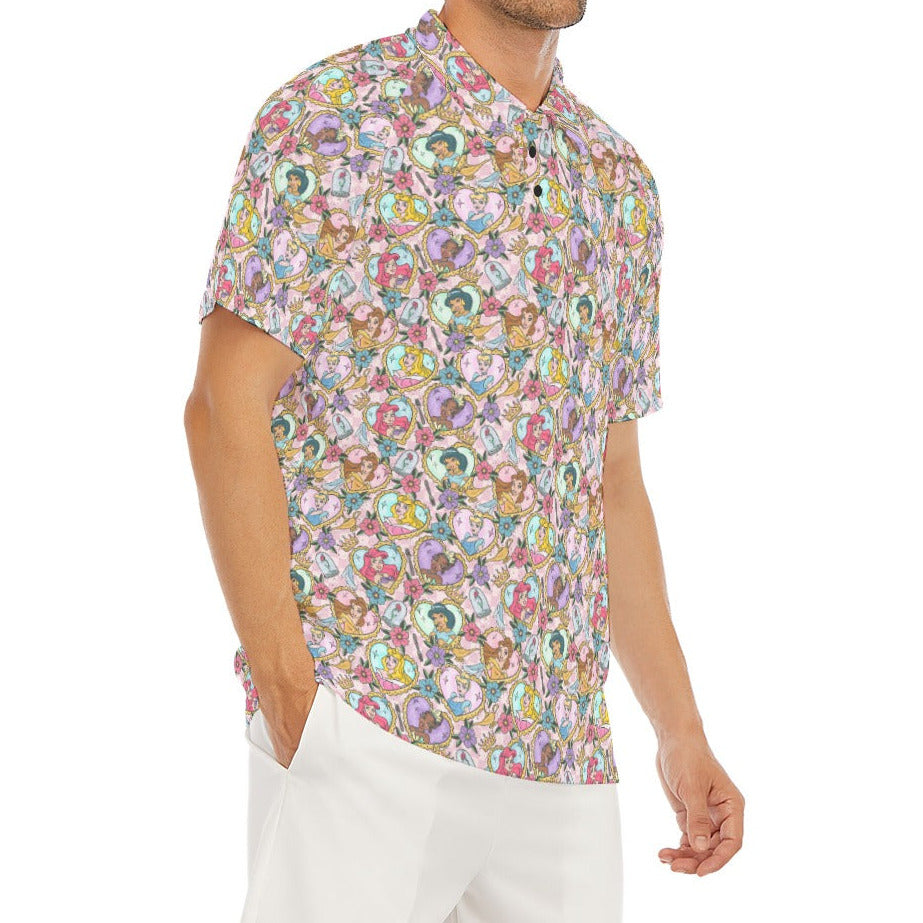 Tattoo Hearts Royal Icons - Men's Polo Shirt