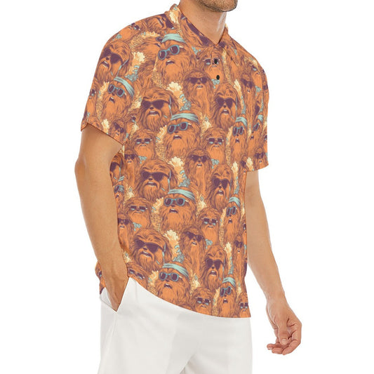 Retro Furry Friend Summer Vibes - Men's Polo Shirt