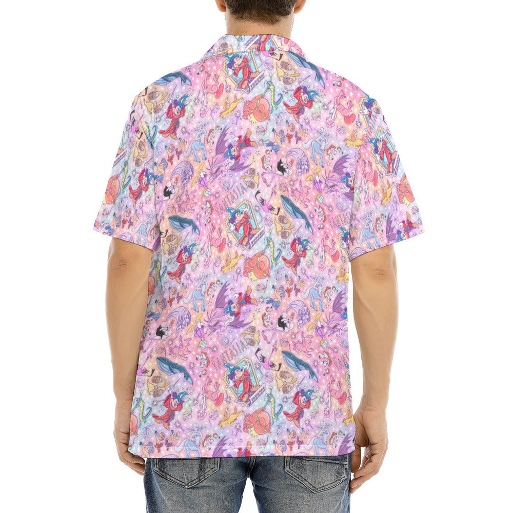 Magical Fantasia Symphony - Men's Hawaiian Button Up Shirt