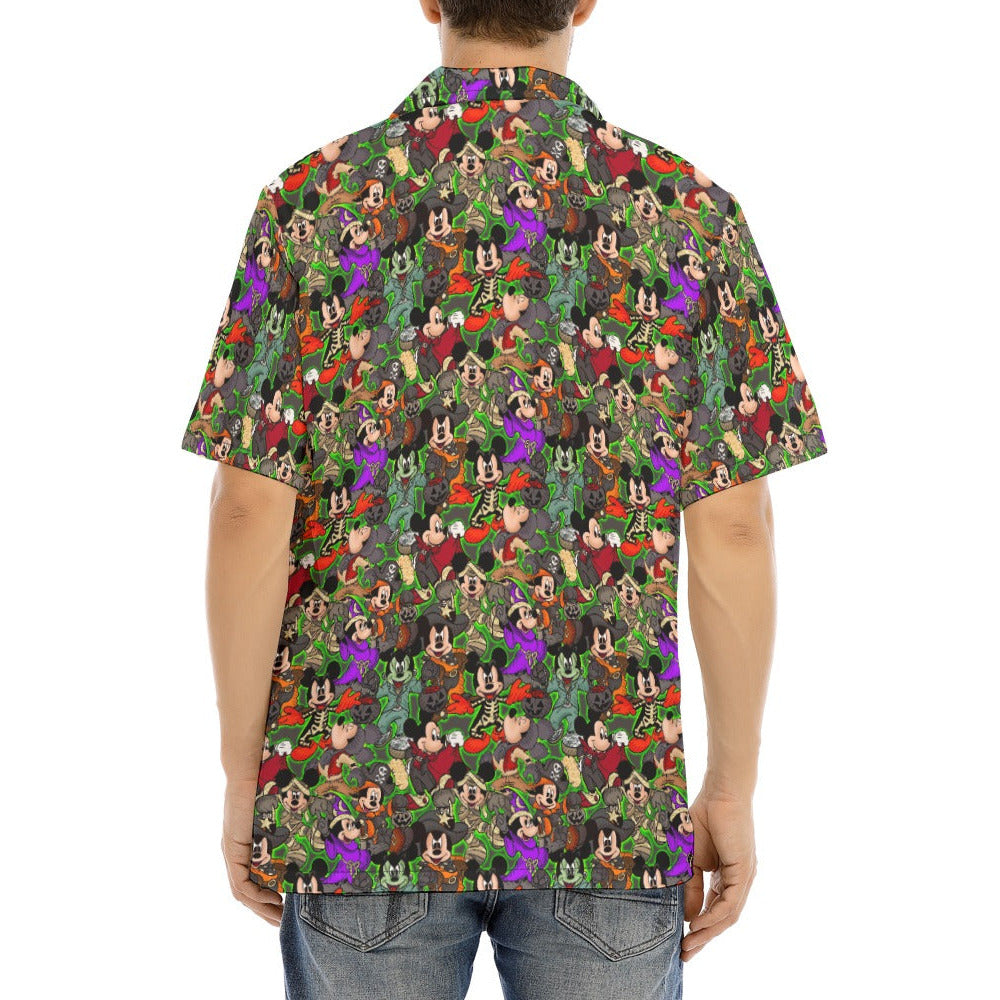 Halloween Costume Mashup - Men's Hawaiian Button Up Shirt